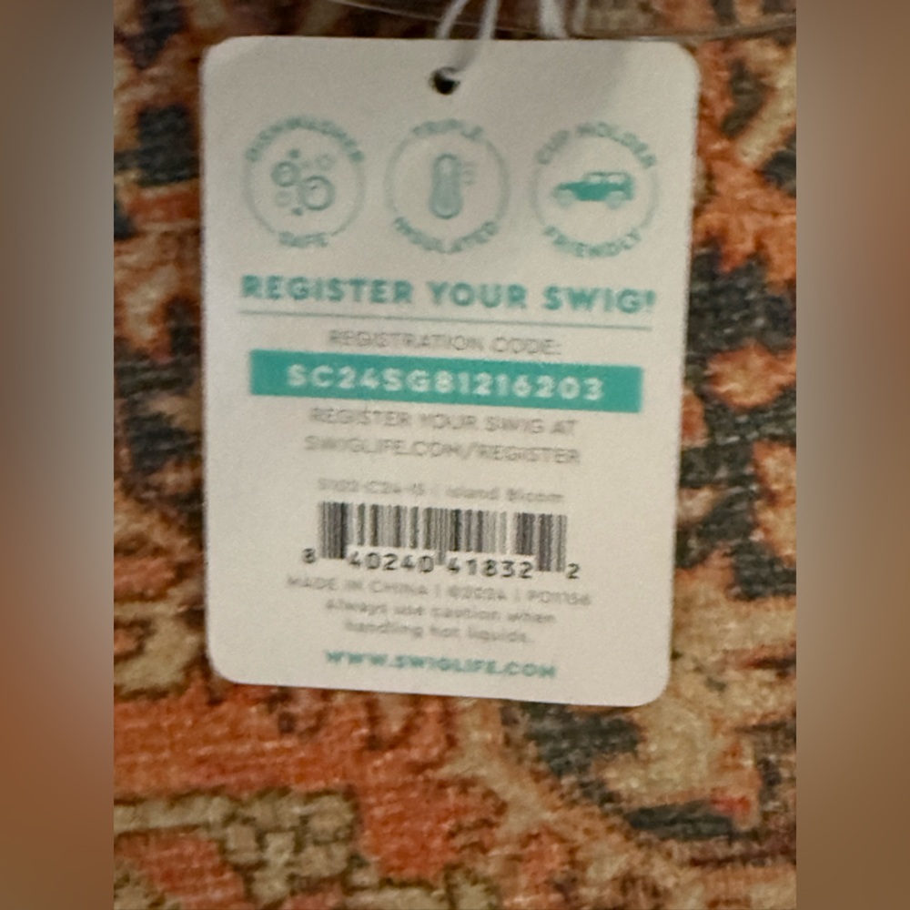 Swig Life 24oz Tumbler/Insulated Party Cup in Good Vibrations & Comes with Tags - Picture 12 of 12